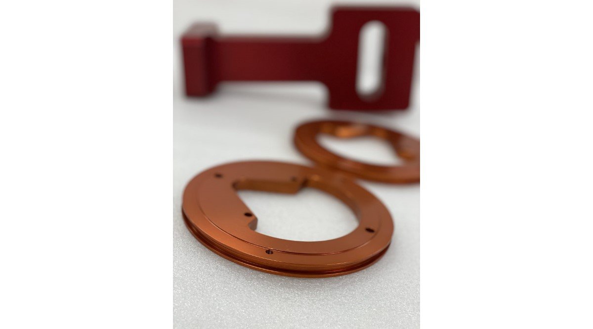 Custom fabricated metal part, sample 6